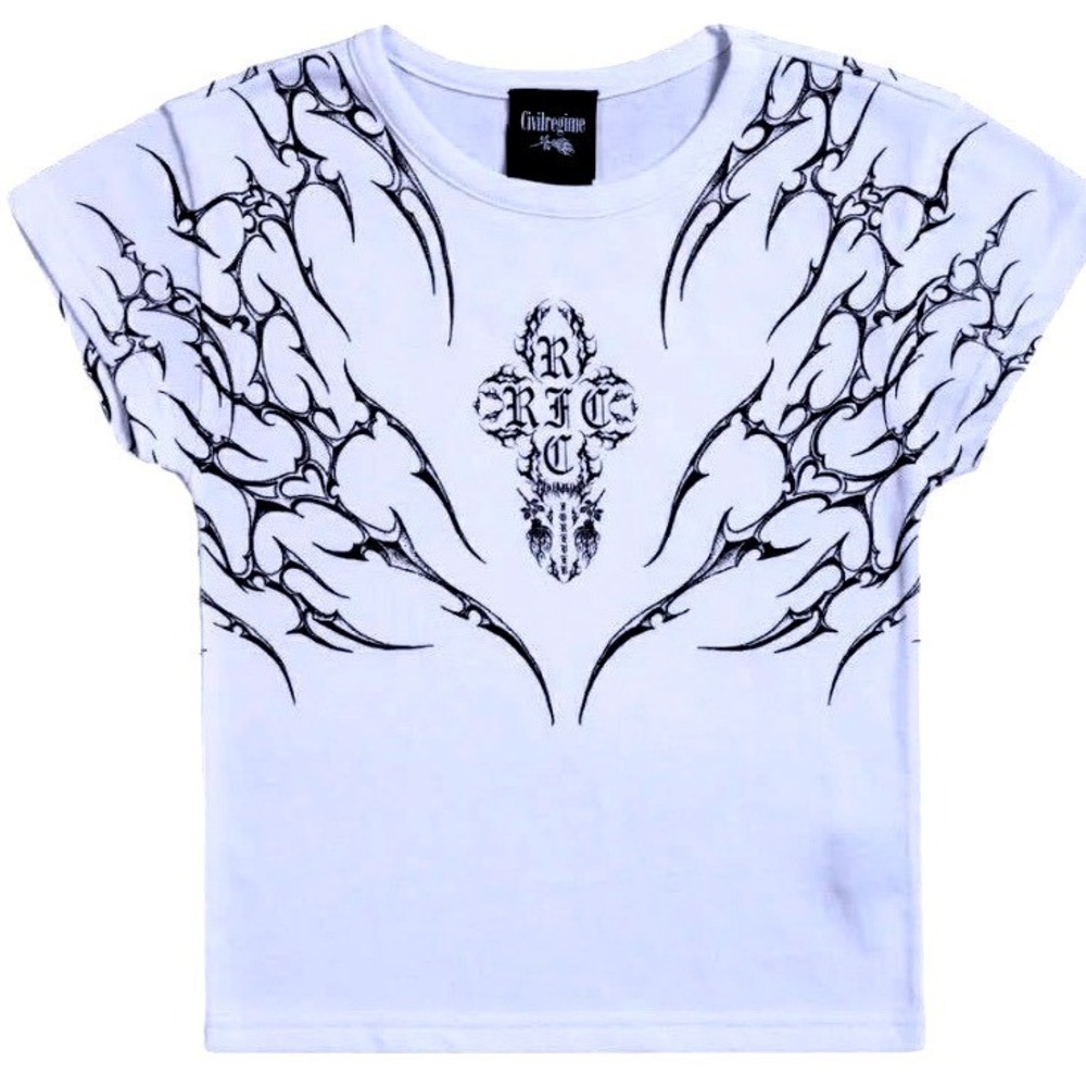 Civil Regime‎ Forever Baby Tee Tribal Graphic Size Small